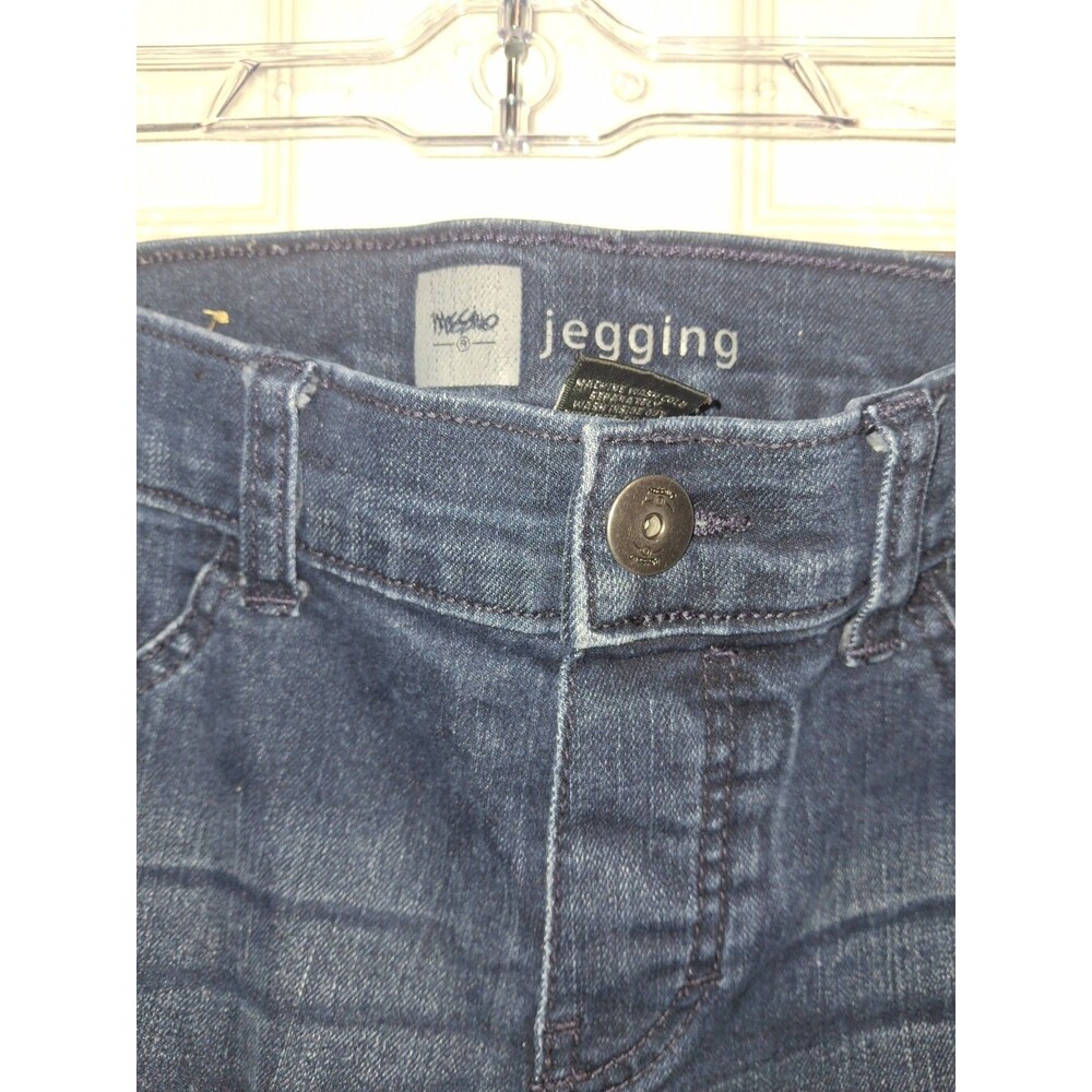 Mossimo Supply Co Dark Wash Denim Jeggings Size 15 Mid Rise Skinny Jeans 507